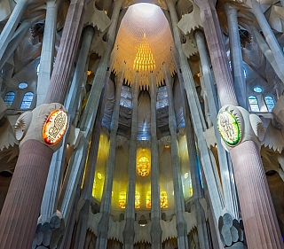 Katedrála Sagrada Família v Barceloně (Španělsko)