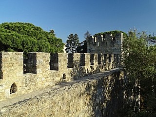 Castelo de Sao Jorge - Hrad svatého Jiří v Lisabonu (Portugalsko)