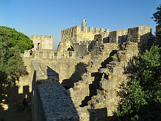 Castelo de Sao Jorge - Hrad svatého Jiří v Lisabonu (Portugalsko)