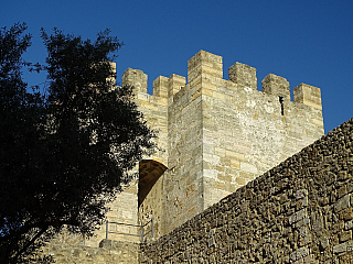 Castelo de Sao Jorge - Hrad svatého Jiří v Lisabonu (Portugalsko)