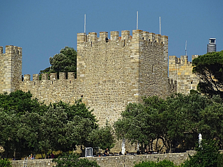 Castelo de Sao Jorge - Hrad svatého Jiří v Lisabonu (Portugalsko)