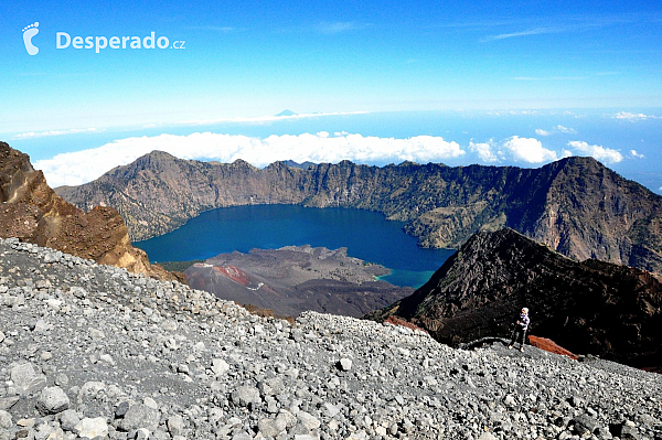 Sopka Rinjani na Lomboku (Indonésie)