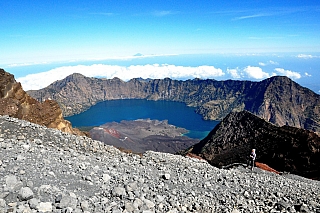 Sopka Rinjani na Lomboku (Indonésie)