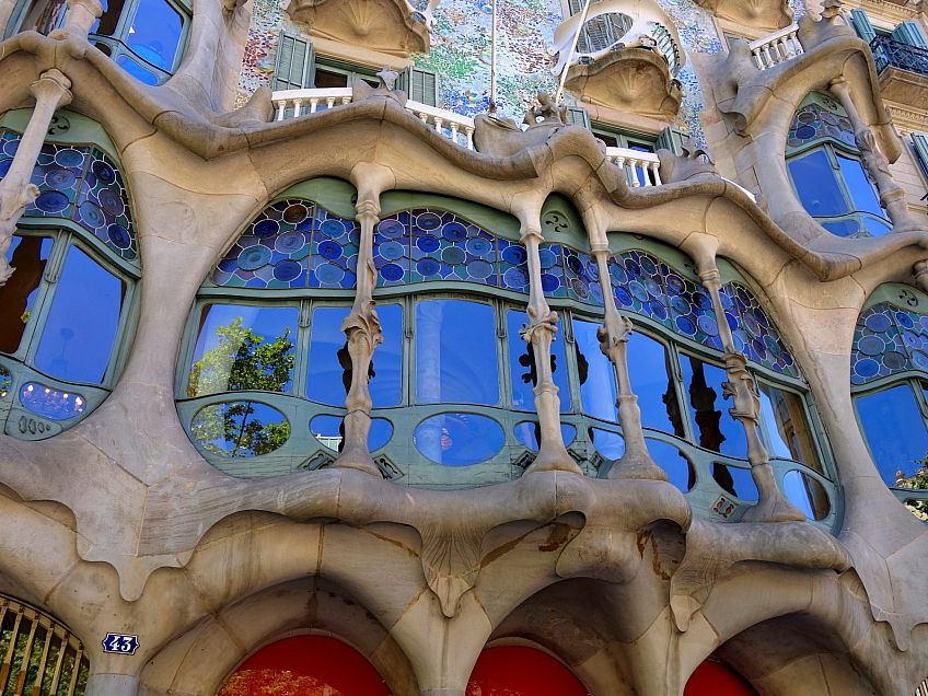 Casa Battló v Barceloně (Katalánsko - Španělsko)