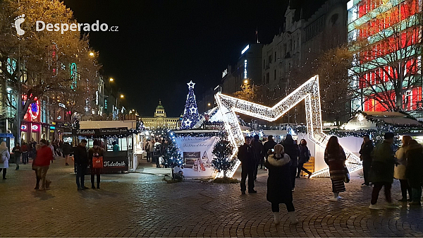 Václavské náměstí v Praze (Česká republika)