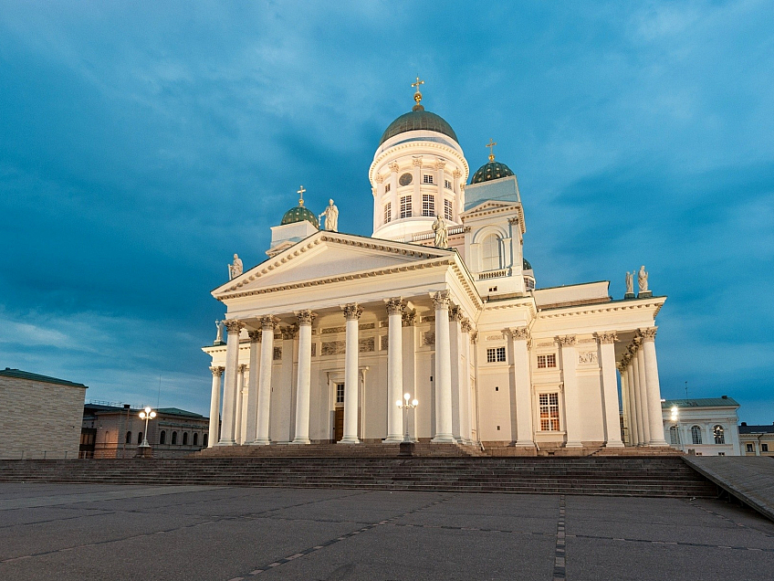 Katedrála v Helsinkách (Finsko)