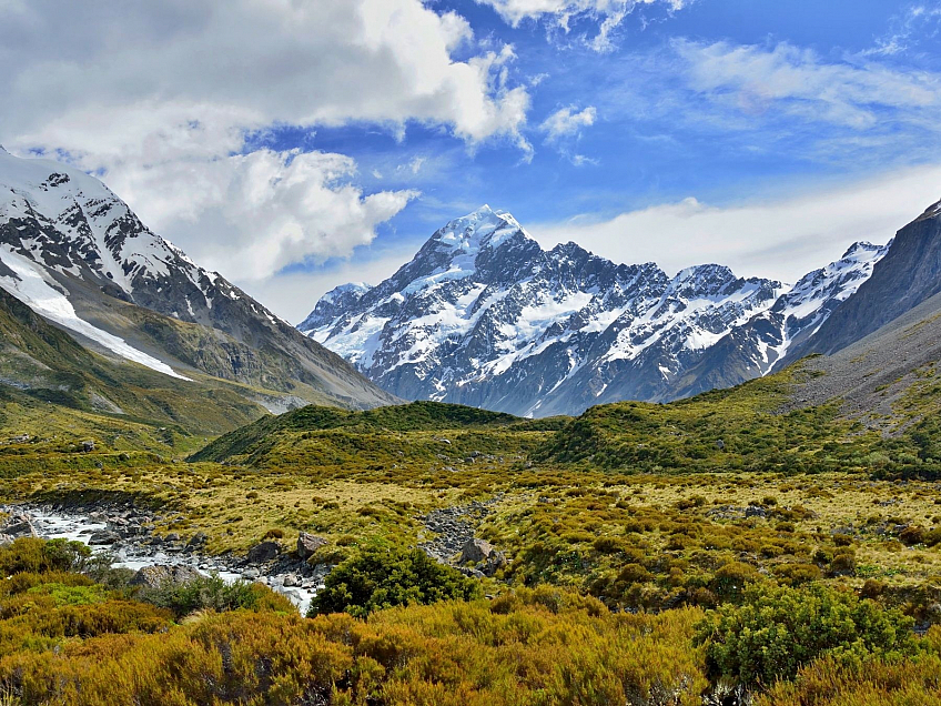 Aoraki - Mount Cook (Nový Zéland)