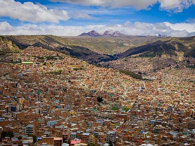 Hlavní město La Paz (Bolívie)
