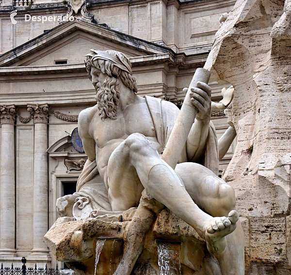 Piazza Navona v Římě (Itálie)