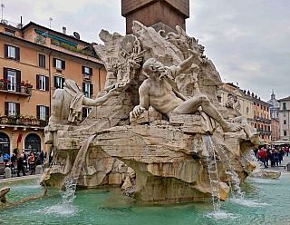 Piazza Navona v Římě (Itálie)