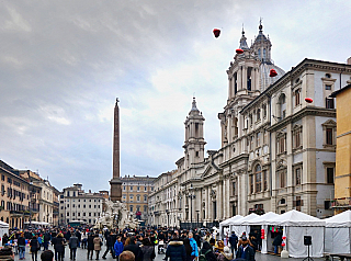 Piazza Navona v Římě (Itálie)