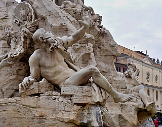 Piazza Navona v Římě (Itálie)