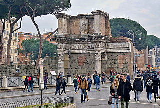 Forum Romanum v Římě (Itálie)