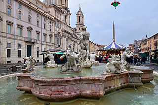 Piazza Navona v Římě (Itálie)