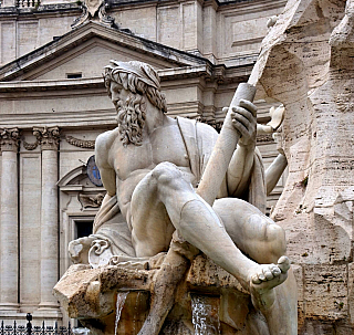 Piazza Navona v Římě (Itálie)