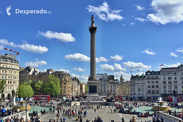 Trafalgar Square v Londýně (Velká Británie)