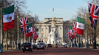 Buckinghamský palác v Londýně (Velká Británie)