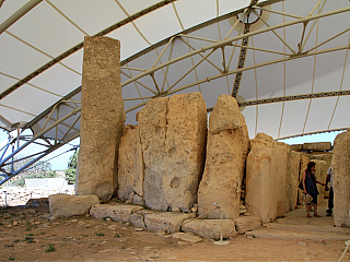 Megalitický chrám Hagar Qim (Malta)