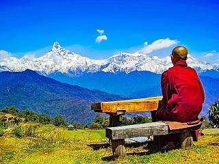 Budhistický mnich (Nepál)