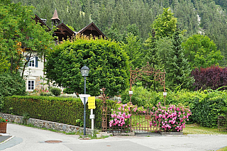 Techendorf a jezero Weissensee v Korutanech (Rakousko)