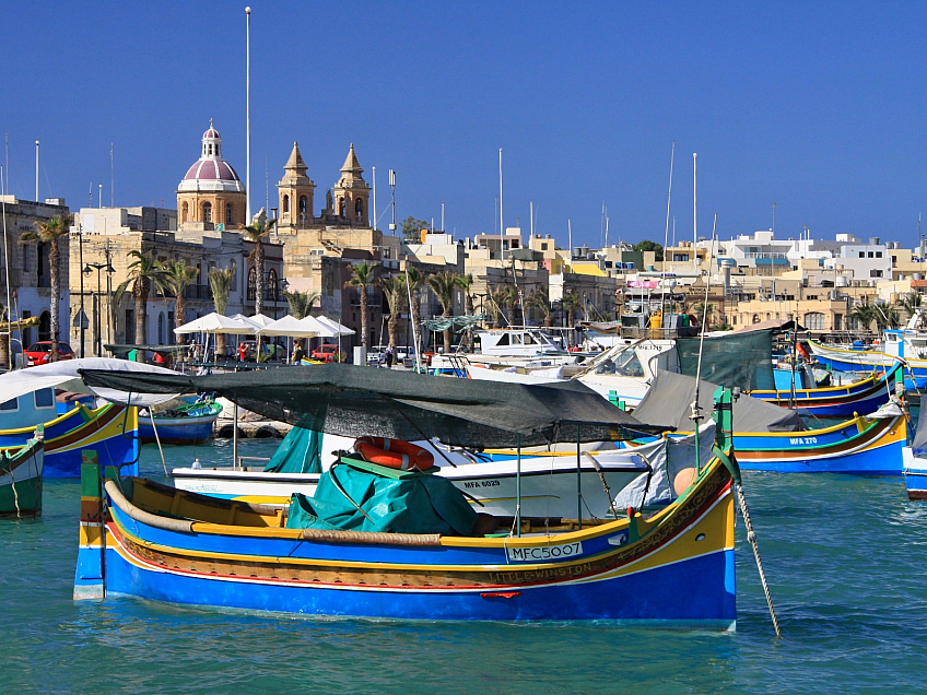 Rybářské městečko Marsaxlokk (Malta)