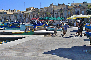 Rybářské městečko Marsaxlokk (Malta)