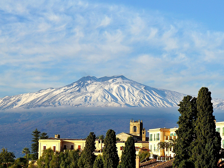 Taormina a sopka Etna (Sicílie - Itálie)