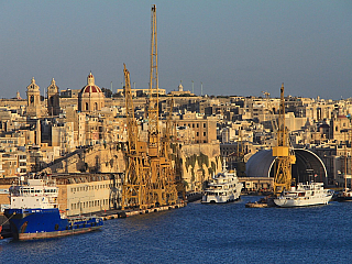 Grand Harbour je největším přístavem Malty