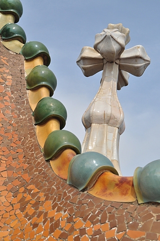 Secesní dům Casa Batlló v Barcelóně (Katalánsko - Španělsko)