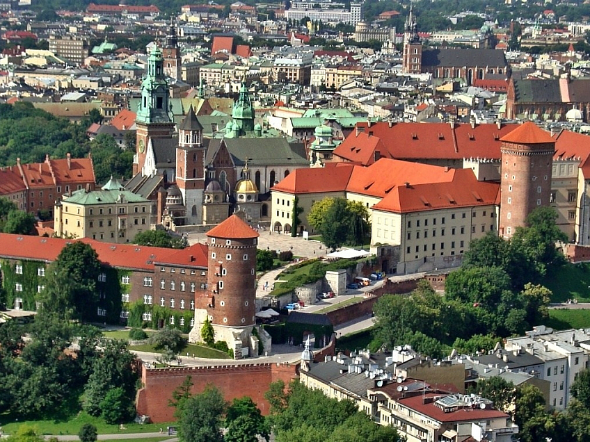 Královský hrad Wawel v Krakově (Polsko)