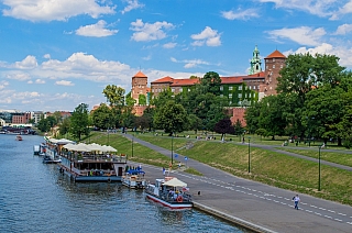 Nabídka obrázku a maleb v centru Krakova (Polsko)