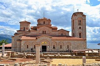 Kostel v městečku Ohrid (Severní Makedonie)