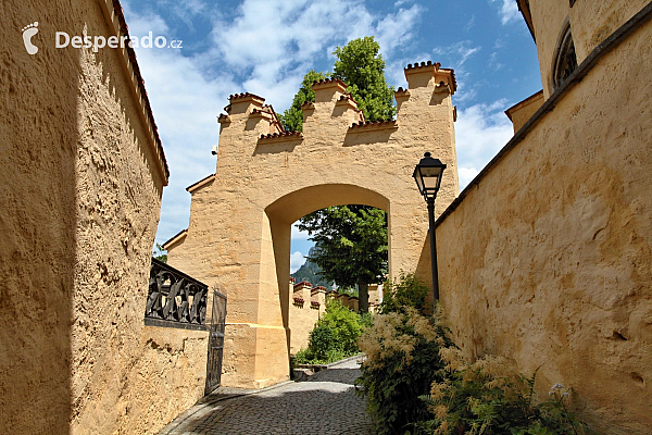 Zámek Hohenschwangau v Bavorsku (Německo)