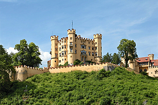 Zámek Hohenschwangau v Bavorsku (Německo)