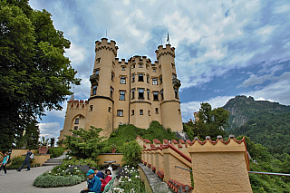 Zámek Hohenschwangau v Bavorsku (Německo)