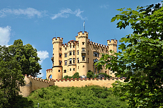 Zámek Hohenschwangau v Bavorsku (Německo)