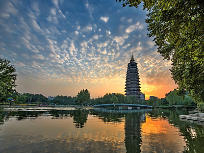 Pagoda Tianning v Pekingu (Čína)