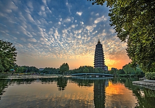 Pagoda Tianning v Pekingu (Čína)