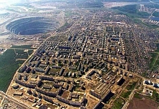 Diamantový důl v Rusku