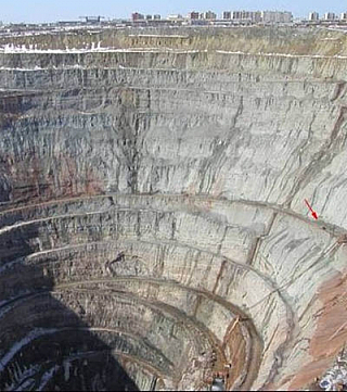 Diamantový důl v Rusku