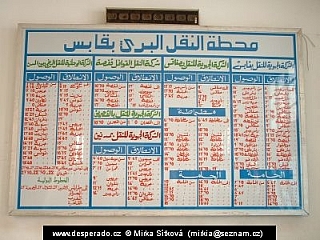 Jízdní řád (Tunisko)