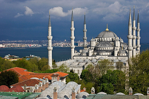 Modrá mešita v Istanbulu (Turecko)