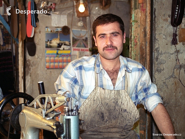 Švec na tržišti v Sanliurfa (Turecko)