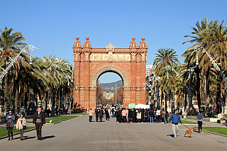 Vítězný oblouk v Barceloně (Španělsko)