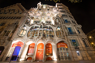 Casa Battlo v Barceloně (Španělsko)