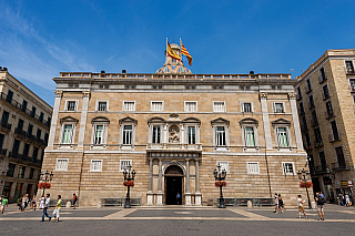 Palau de la Generalitat v Barceloně (Španělsko)