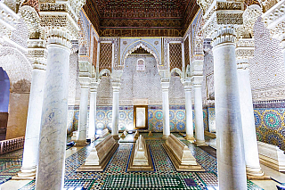 Saadian hrobka v Marrákeši (Maroko)