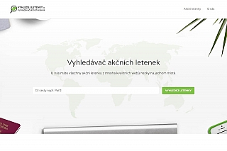 Vyhledávač akčních letenek www.vyhledejletenky.cz