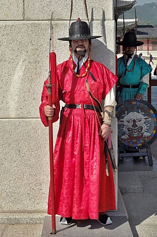 Palácový komplex Gyeongbokgung v Soulu (Jižní Korea)