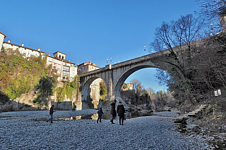 Ponte del Diavolo v Cividale del Friuli (Itálie)